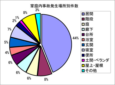 家庭内事故発生場所状況