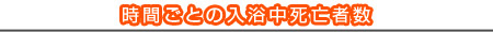 時間ごとの入浴中死亡者数